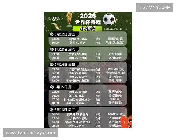 2026年FIFA系列赛完整赛程与关键比赛时间全解析